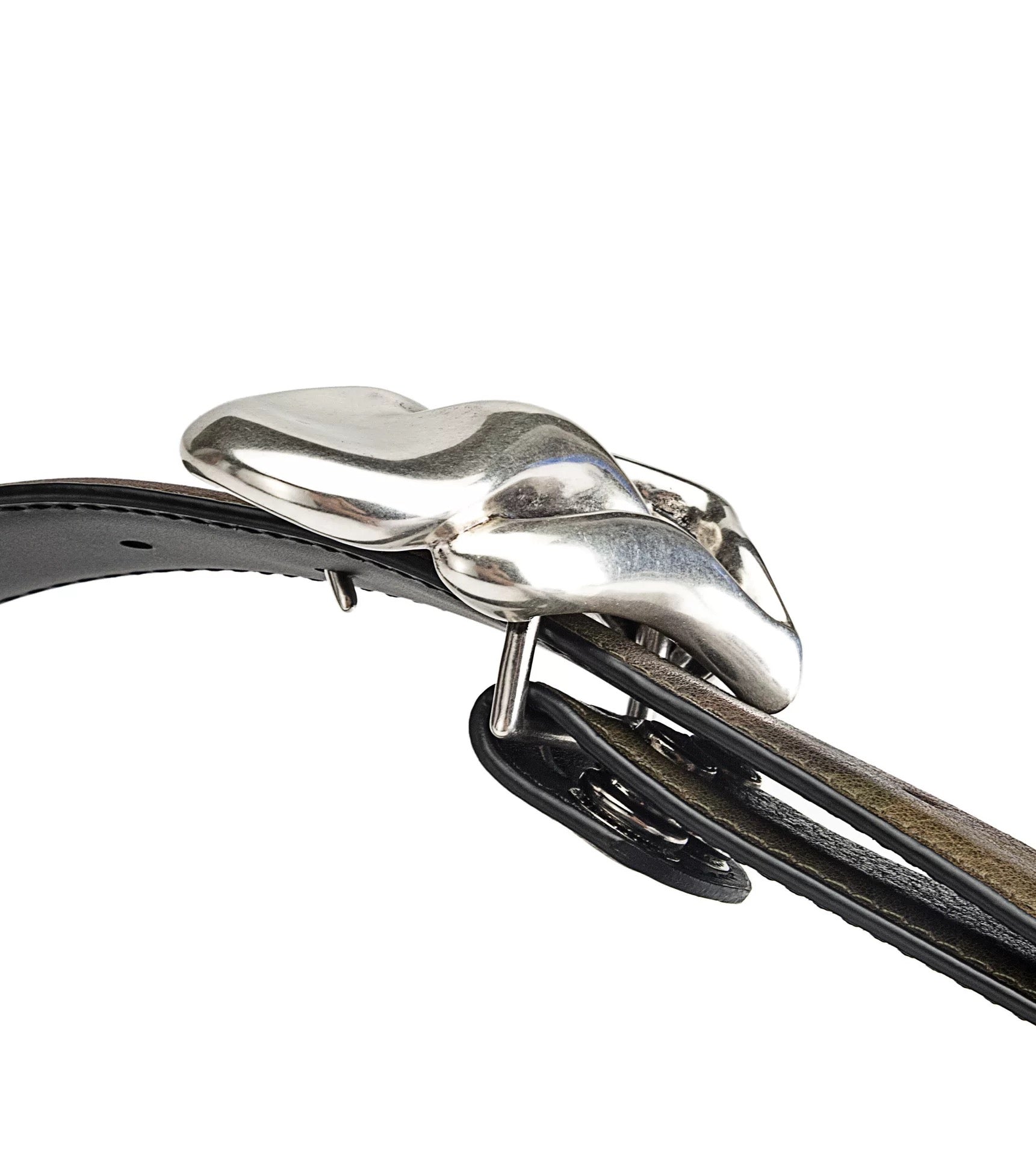 Chrome hearts rolling stone tounge lip  belt