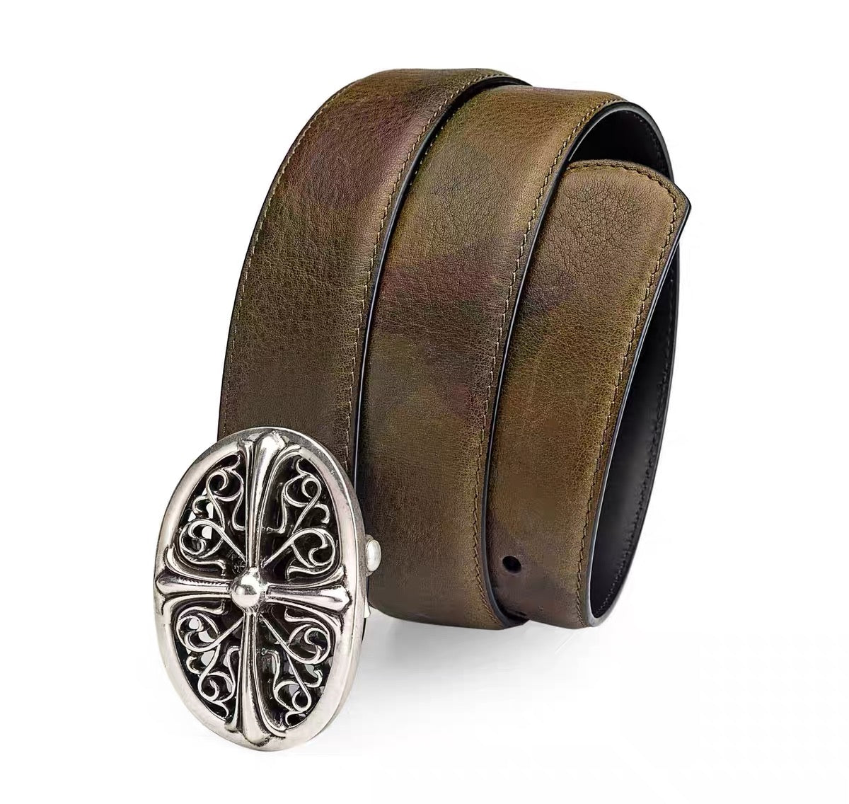 Classic Chrome hearts oval belt