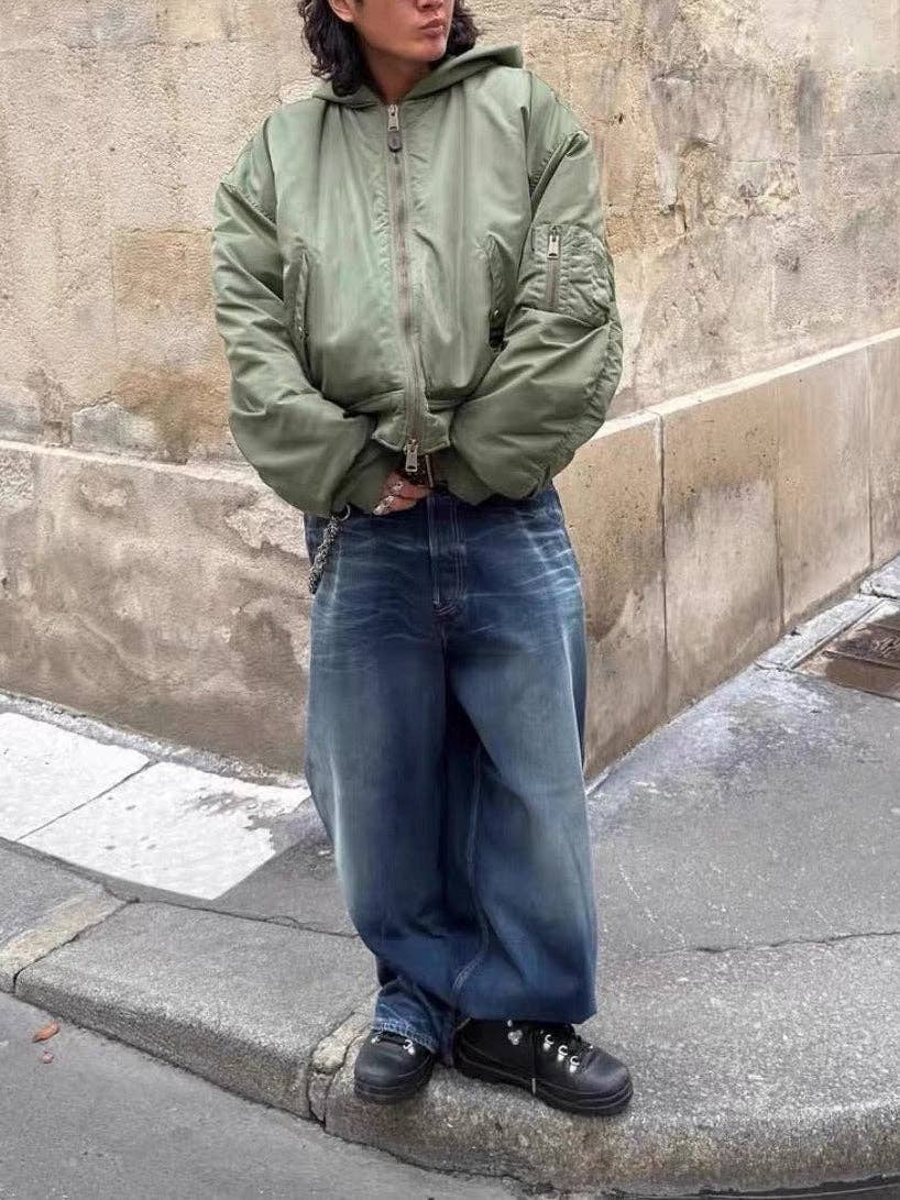 Vetements x Alpha Industries green Bomber Hoodie