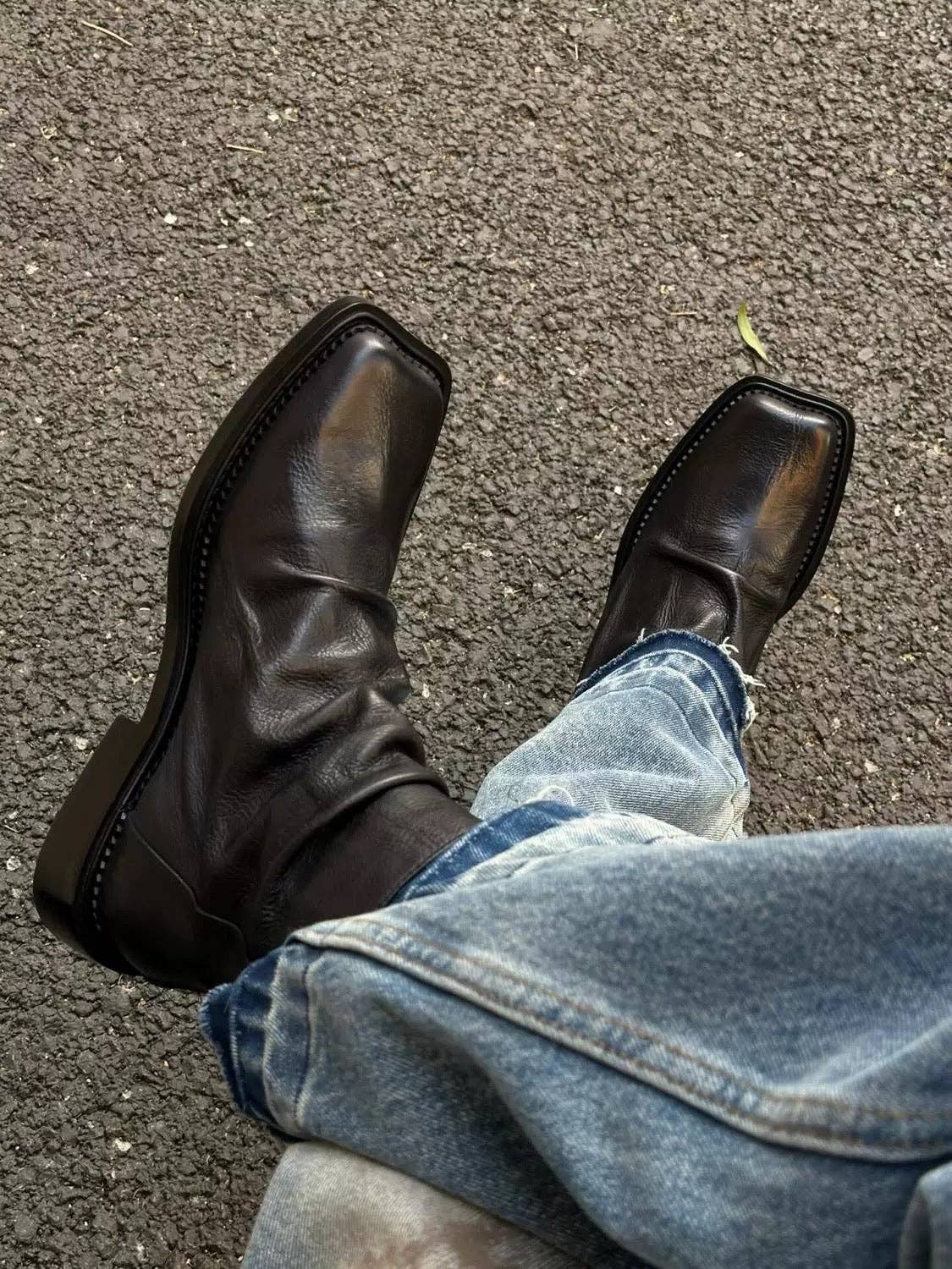 Leather Marlow Crease Boot