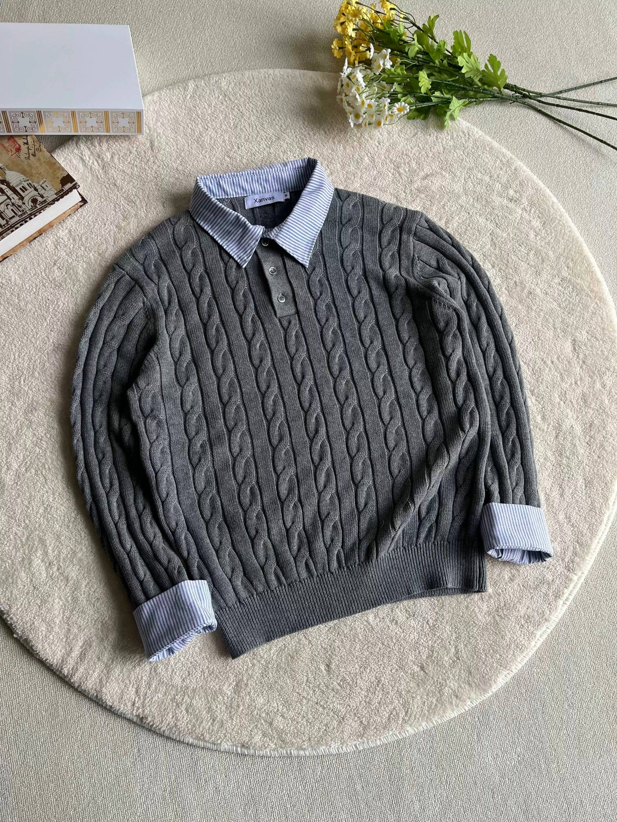 Layered Knit Sweater