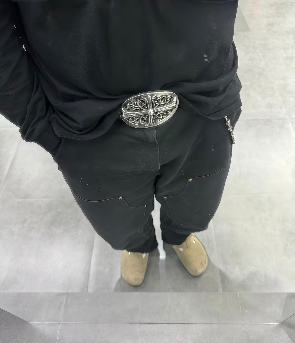 Classic Chrome hearts oval belt