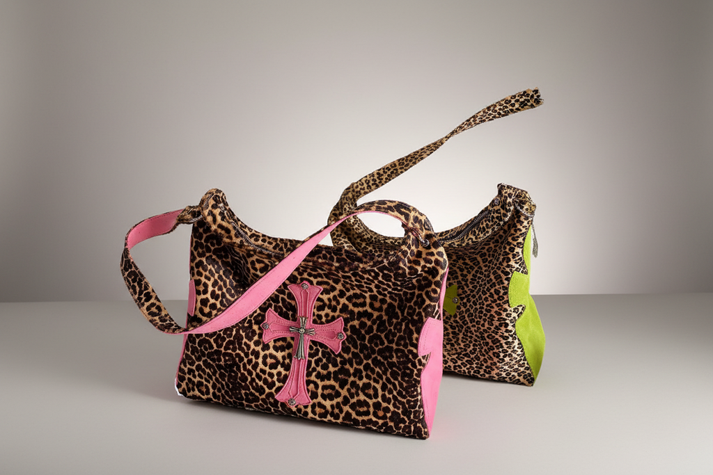 Chrome  Leopard bag