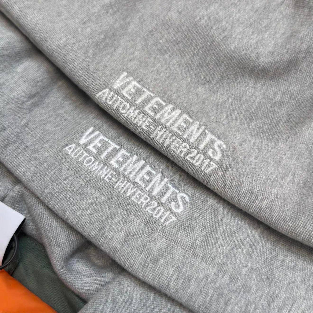 Vetements x Alpha Industries green Bomber Hoodie