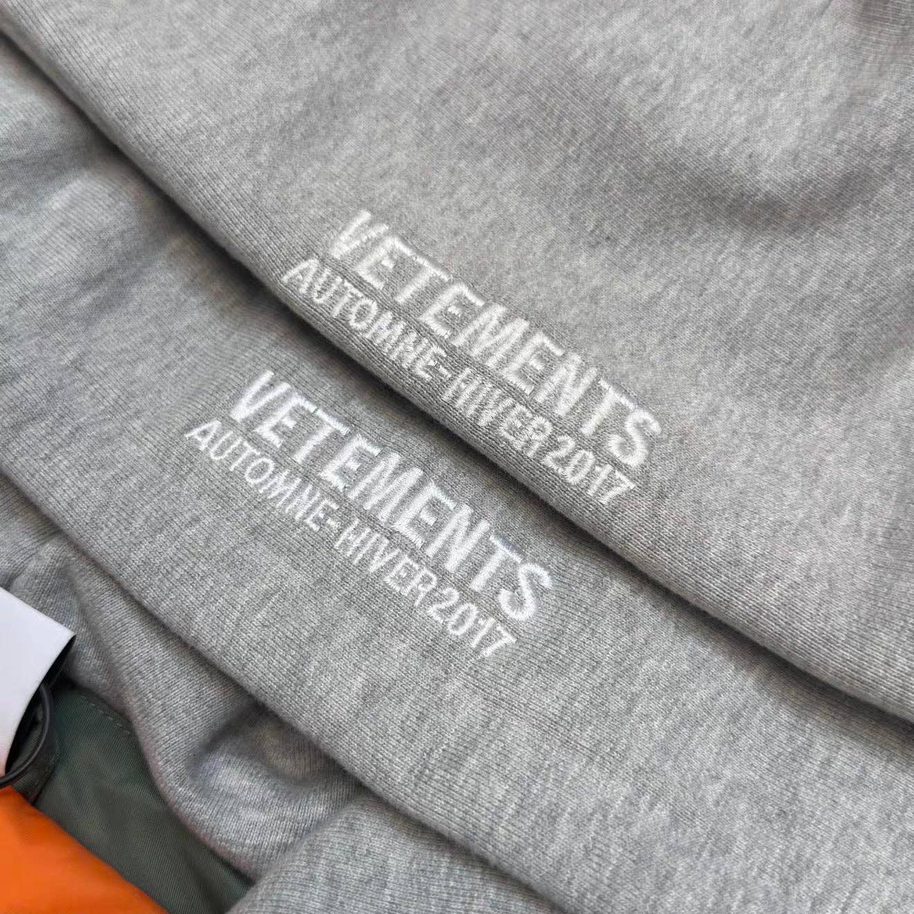 Vetements x Alpha Industries green Bomber Hoodie