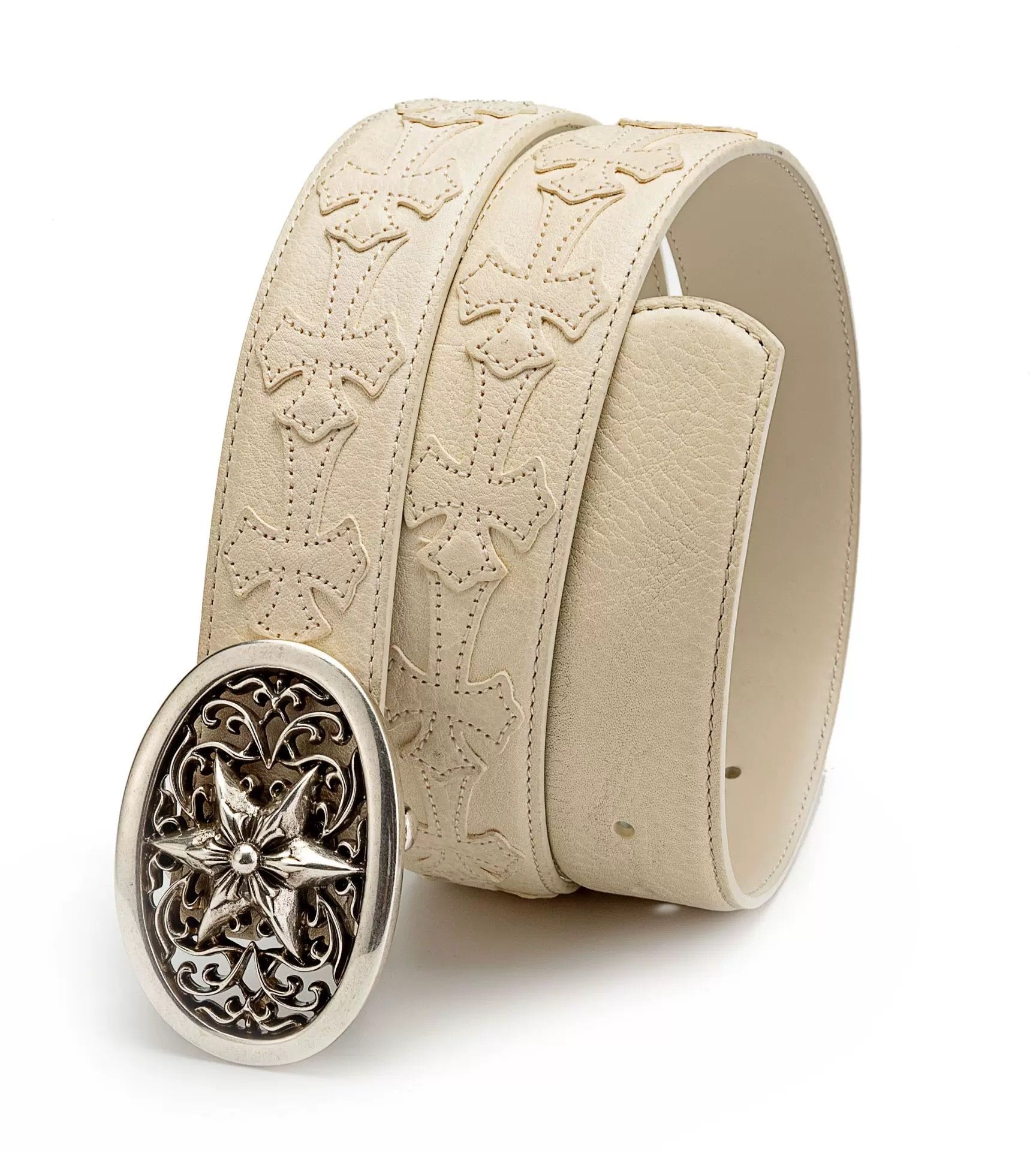 Chrome hearts oval star belt