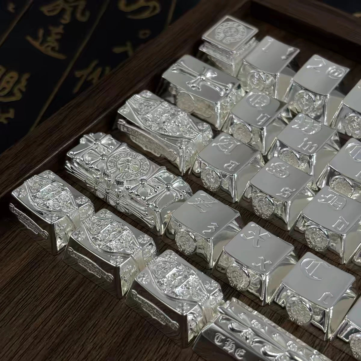 Chrome hearts silver chrome keyboard
