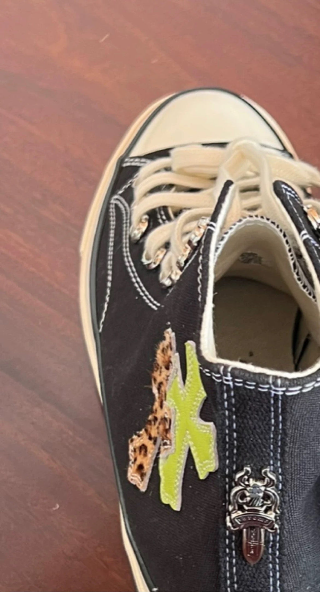 Neon Relic Chrome Cross Canvas Sneakers - Private property 