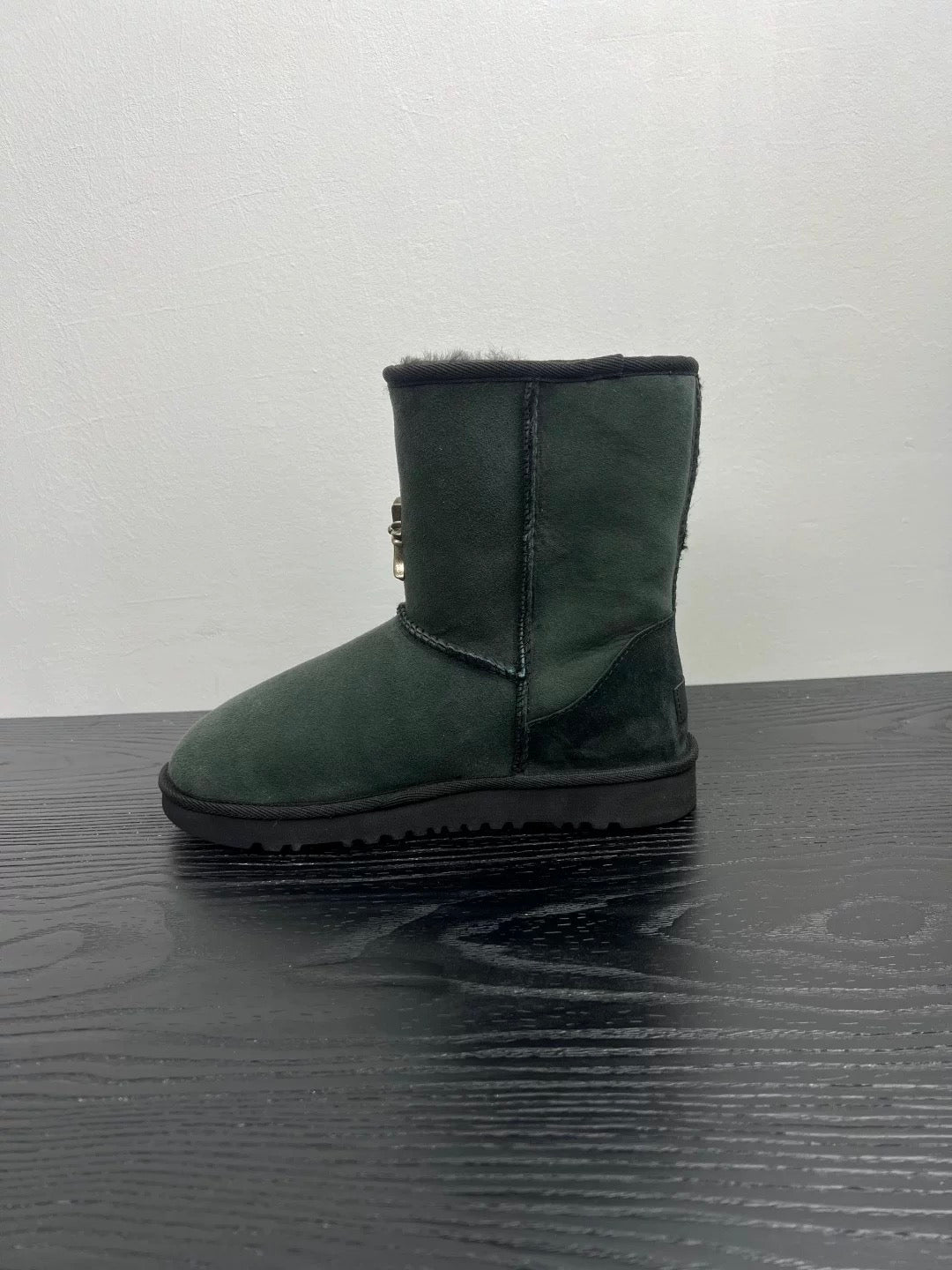 Green Chrome cross uggs