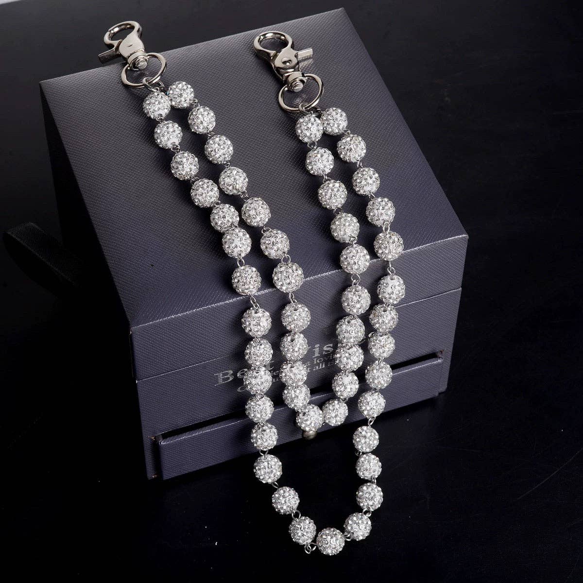Crystal Rhinestone Double jeanchain