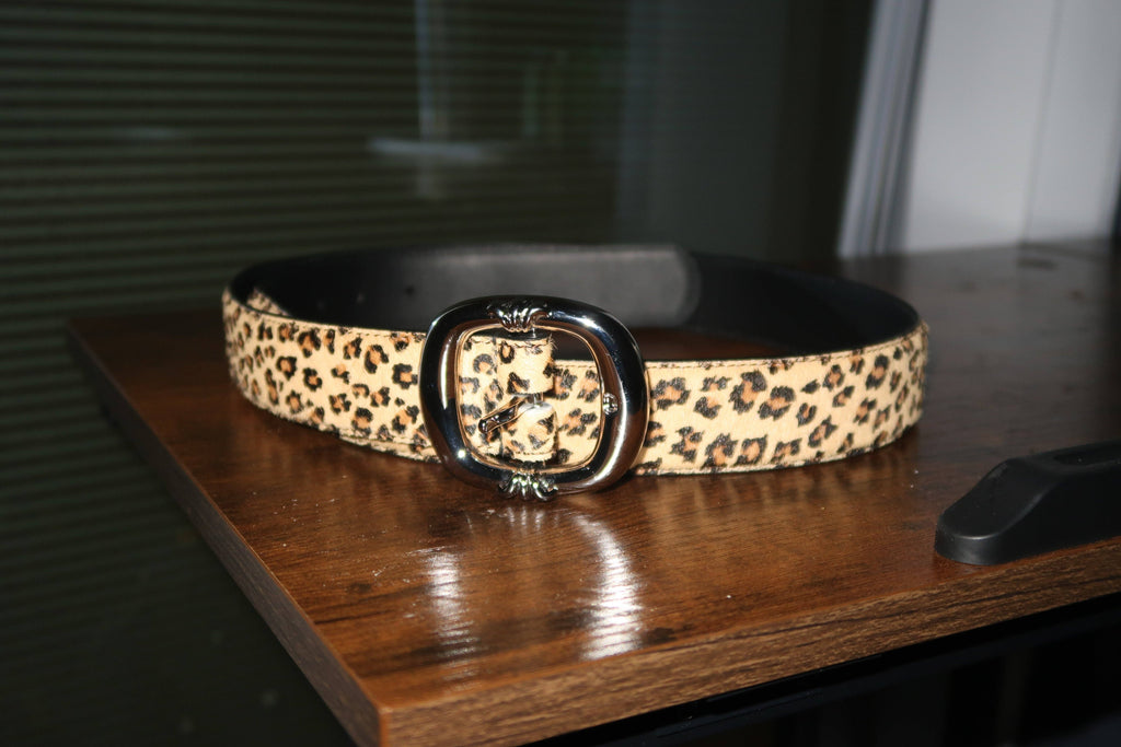 Archive Chrome Leopard belt