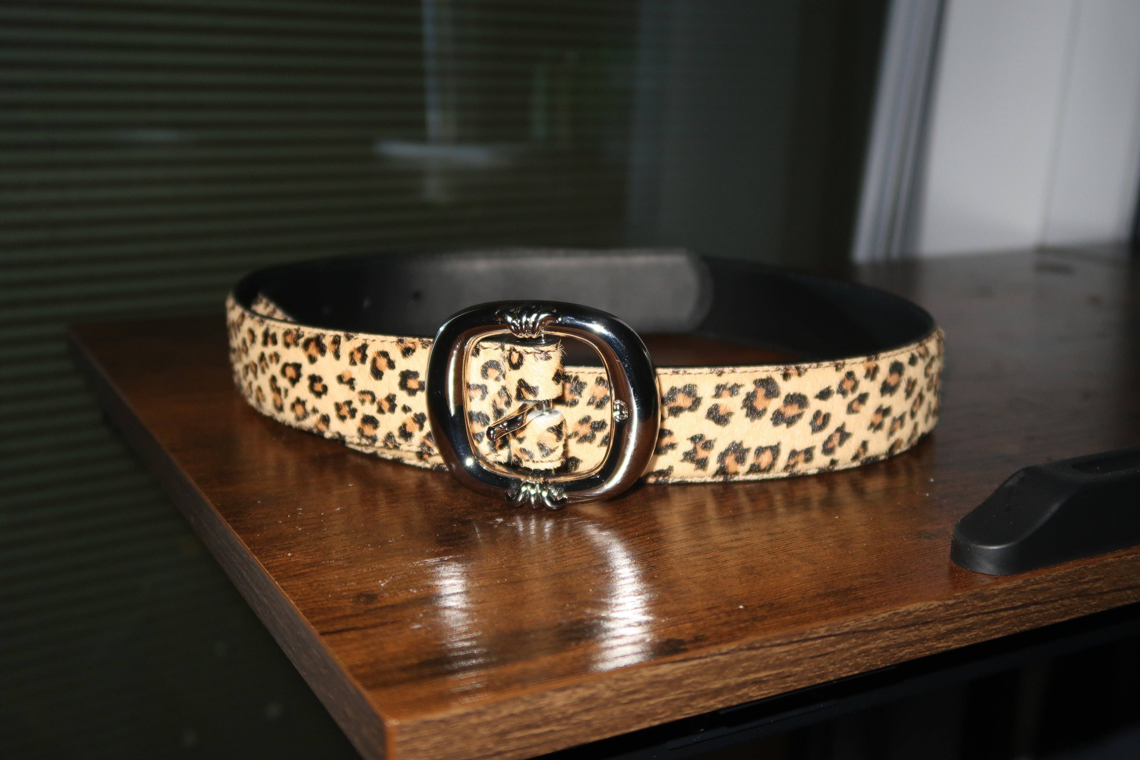 Archive Chrome Leopard belt