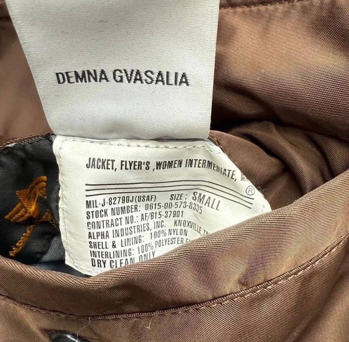 Vetements x Alpha Industries Layered Bomber Hoodie Brown