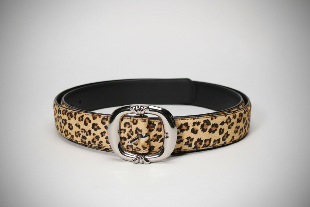 Archive Chrome Leopard belt