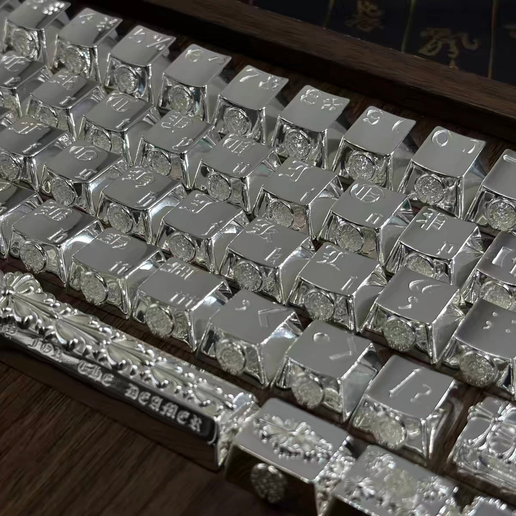 Chrome hearts silver chrome keyboard