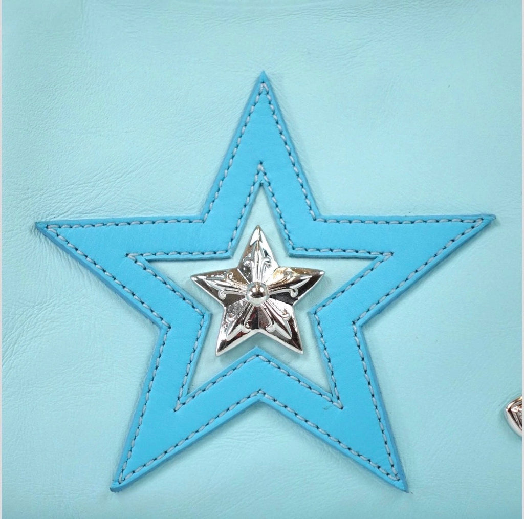 Archive blue chrome bag