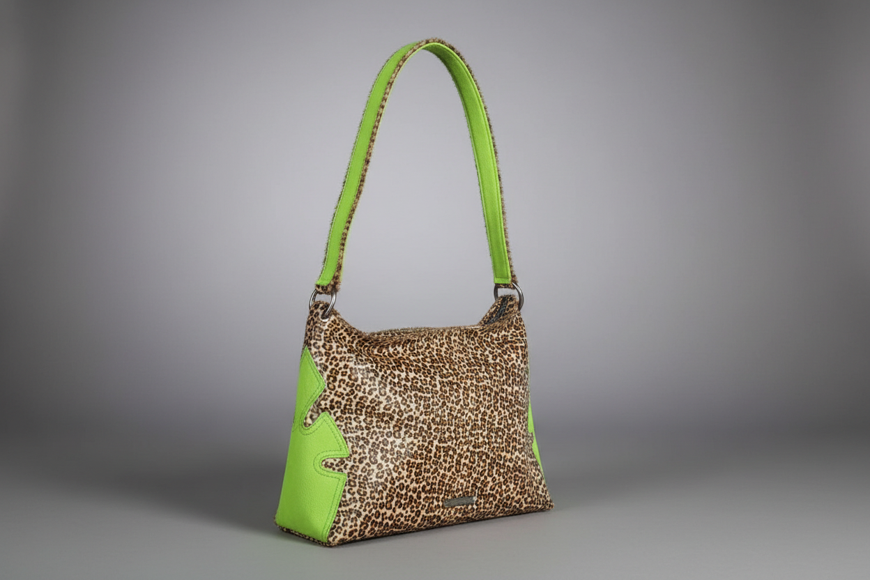 Archive green leopard Chrome  bag