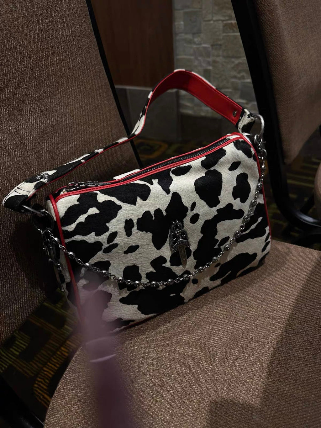 chrome cowhide bag - Private property 