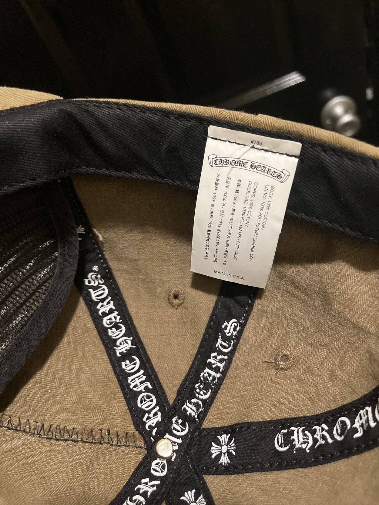 Beige Chrome hearts  hats