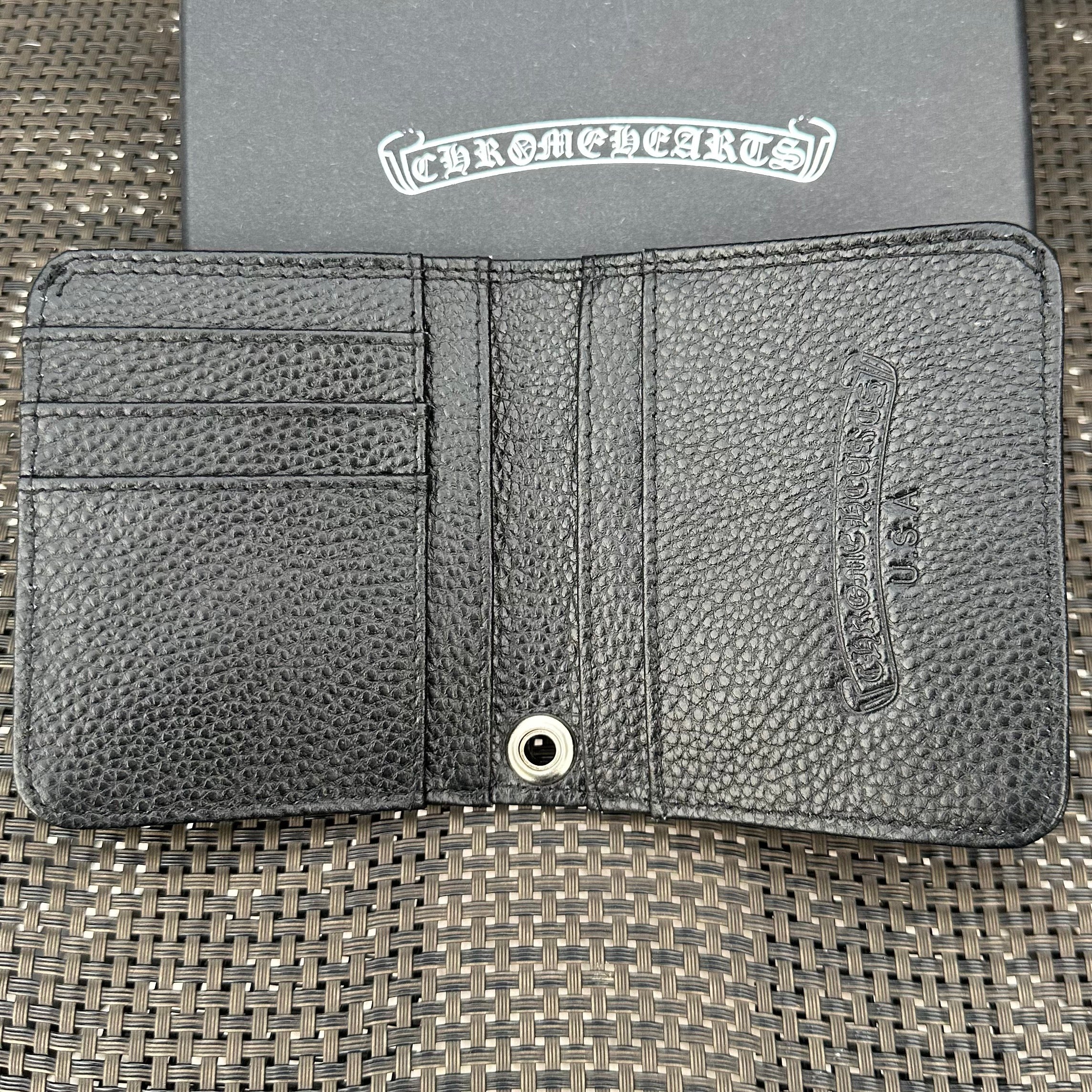 Black sterling Chrome wallet bag