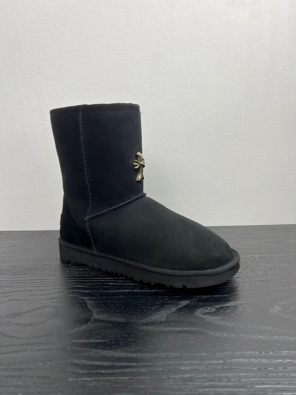 Black Chrome cross uggs