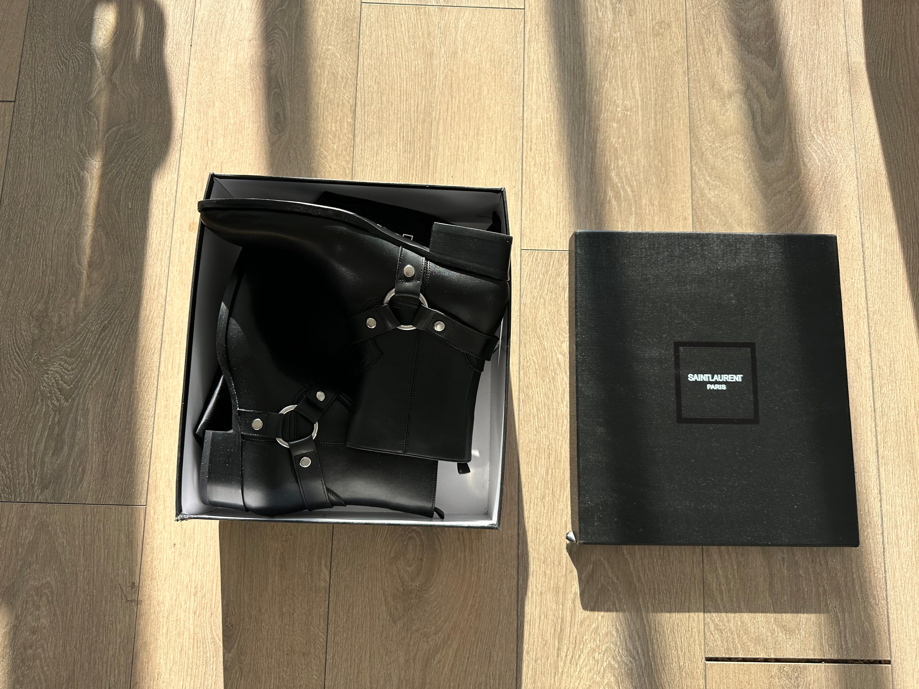 Saint Laurent Wyatt Harness Boots