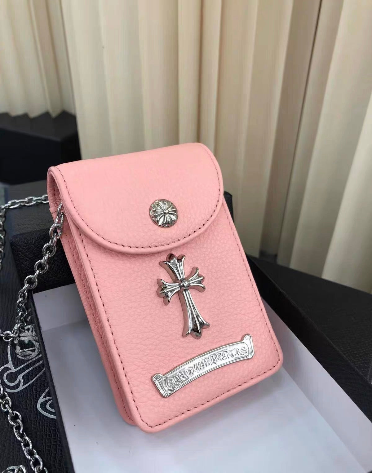 Chrome hearts cross wallet bag