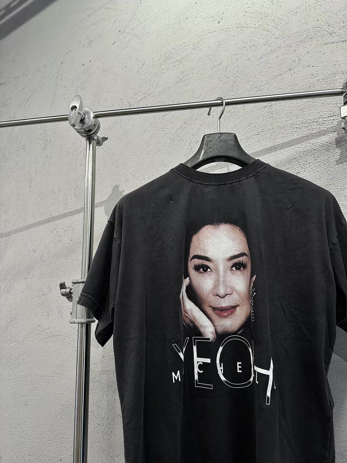 Black  Isabelle Huppert Portrait Tee – Grunge Cut Style