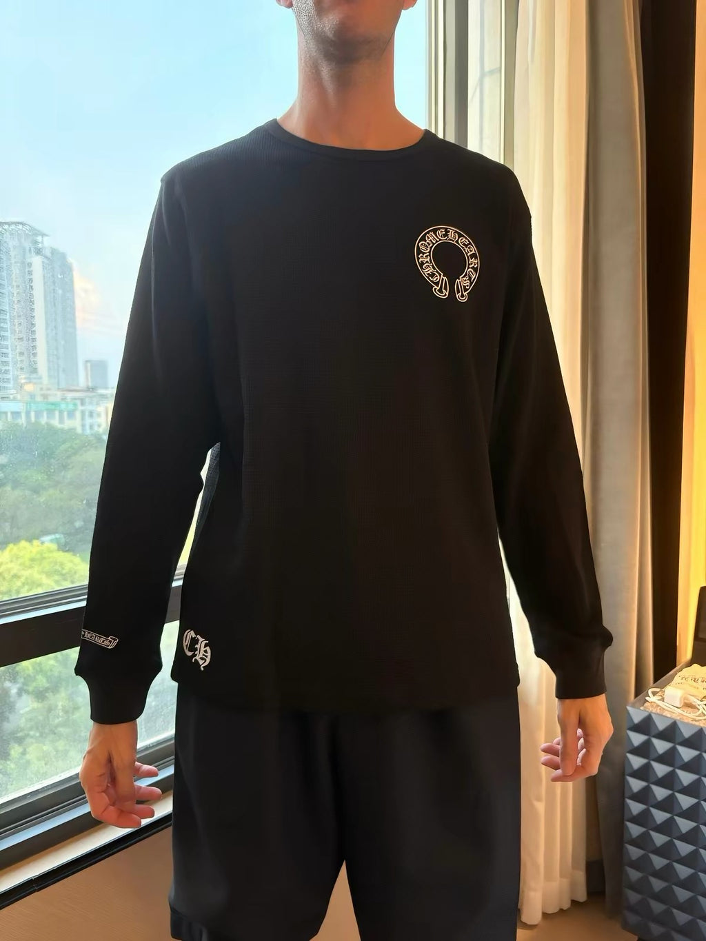 Chrome hearts purple sweater
