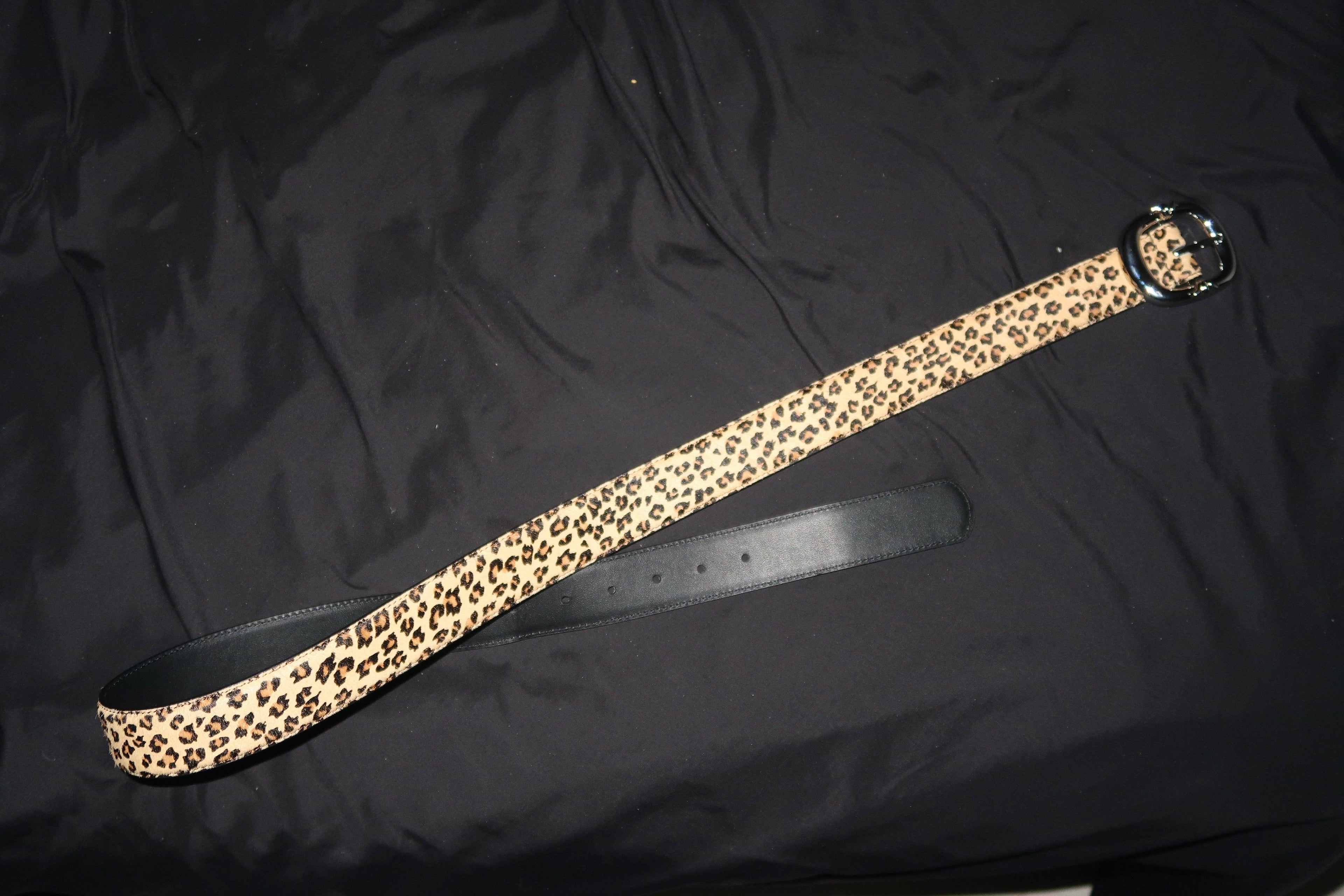 Archive Chrome Leopard belt