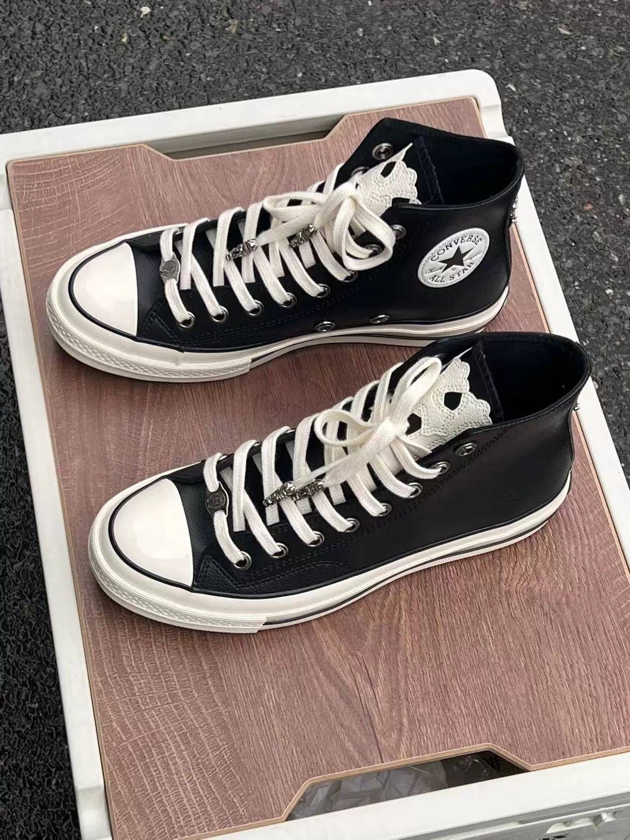 Archive Chrome leather High-Top Sneakers