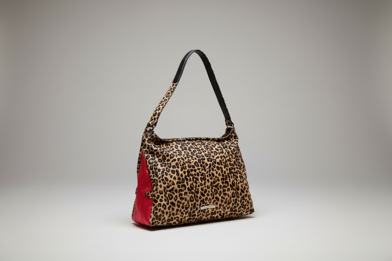 Chrome  Leopard bag