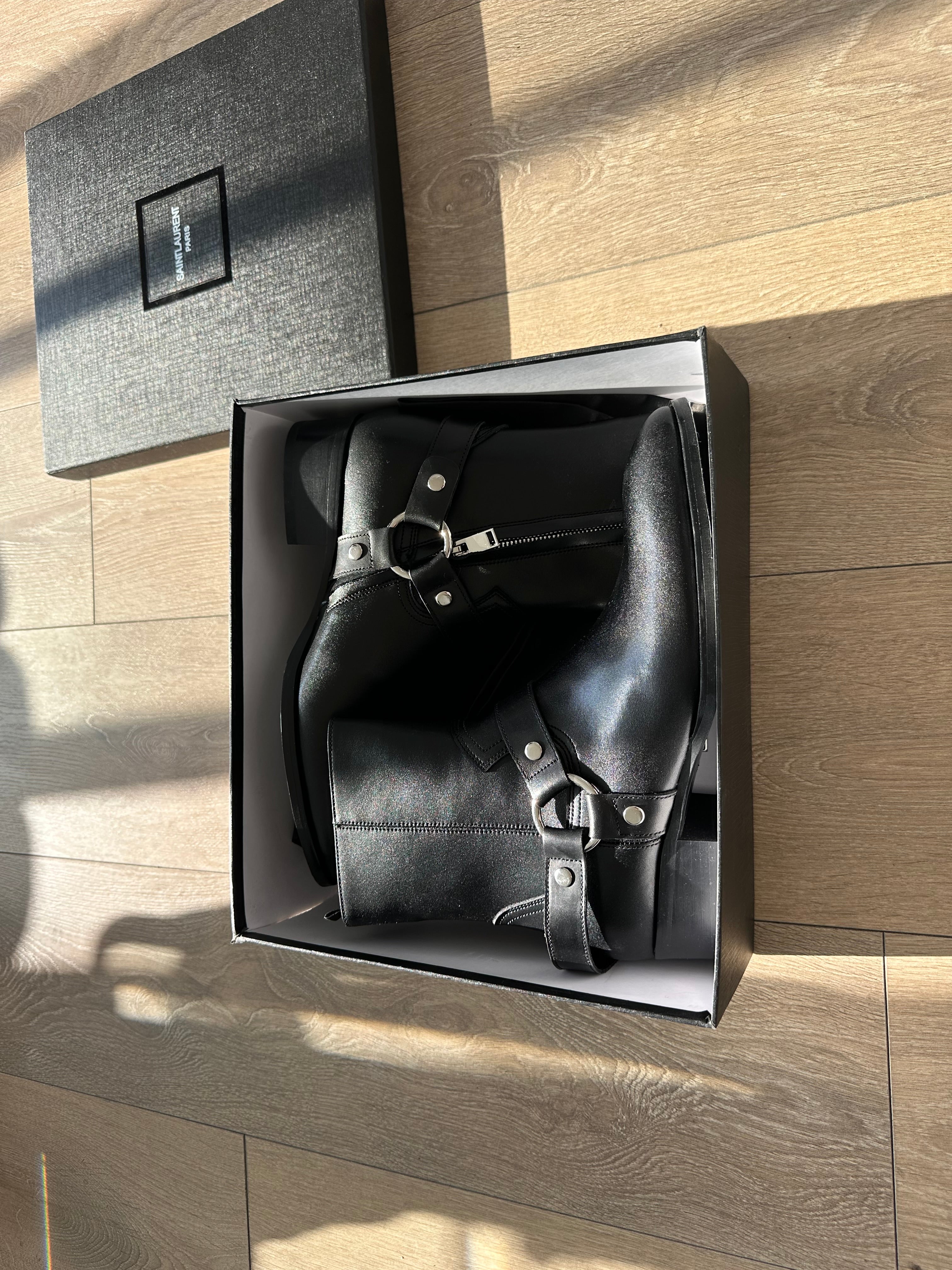 Saint Laurent Wyatt Harness Boots