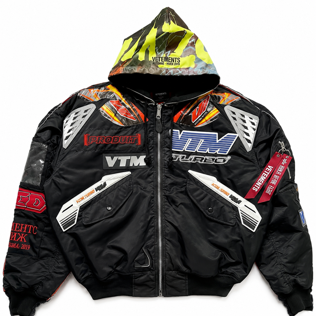 Vetements x Alpha Industries Layered Bomber coloured Hoodie