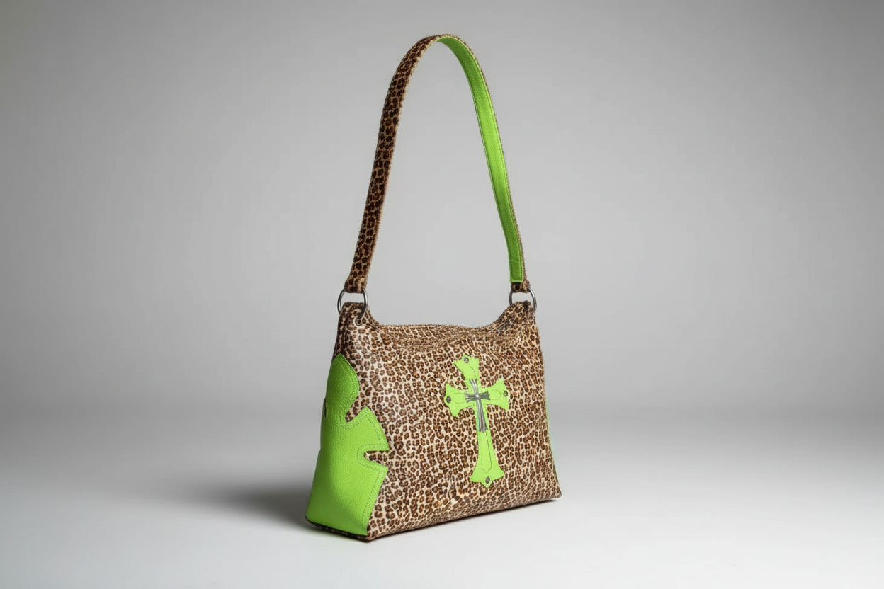 Archive green leopard Chrome  bag