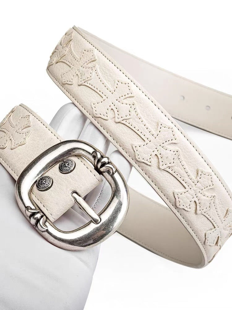 chrome hearts  Leather ‘Gunslinger's .925 Silver Belt