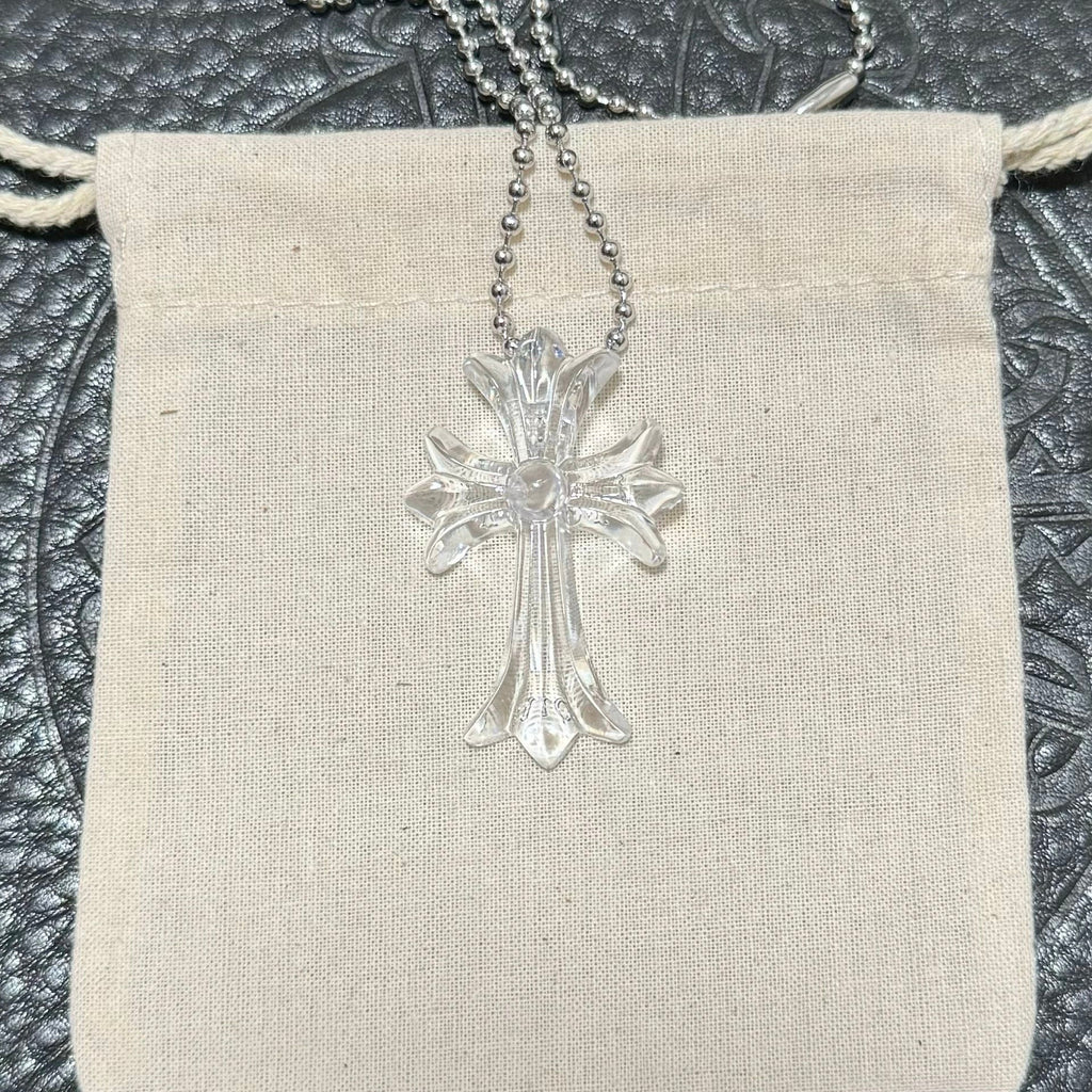 Chrome hearts cross dog tag necklace - Private property 