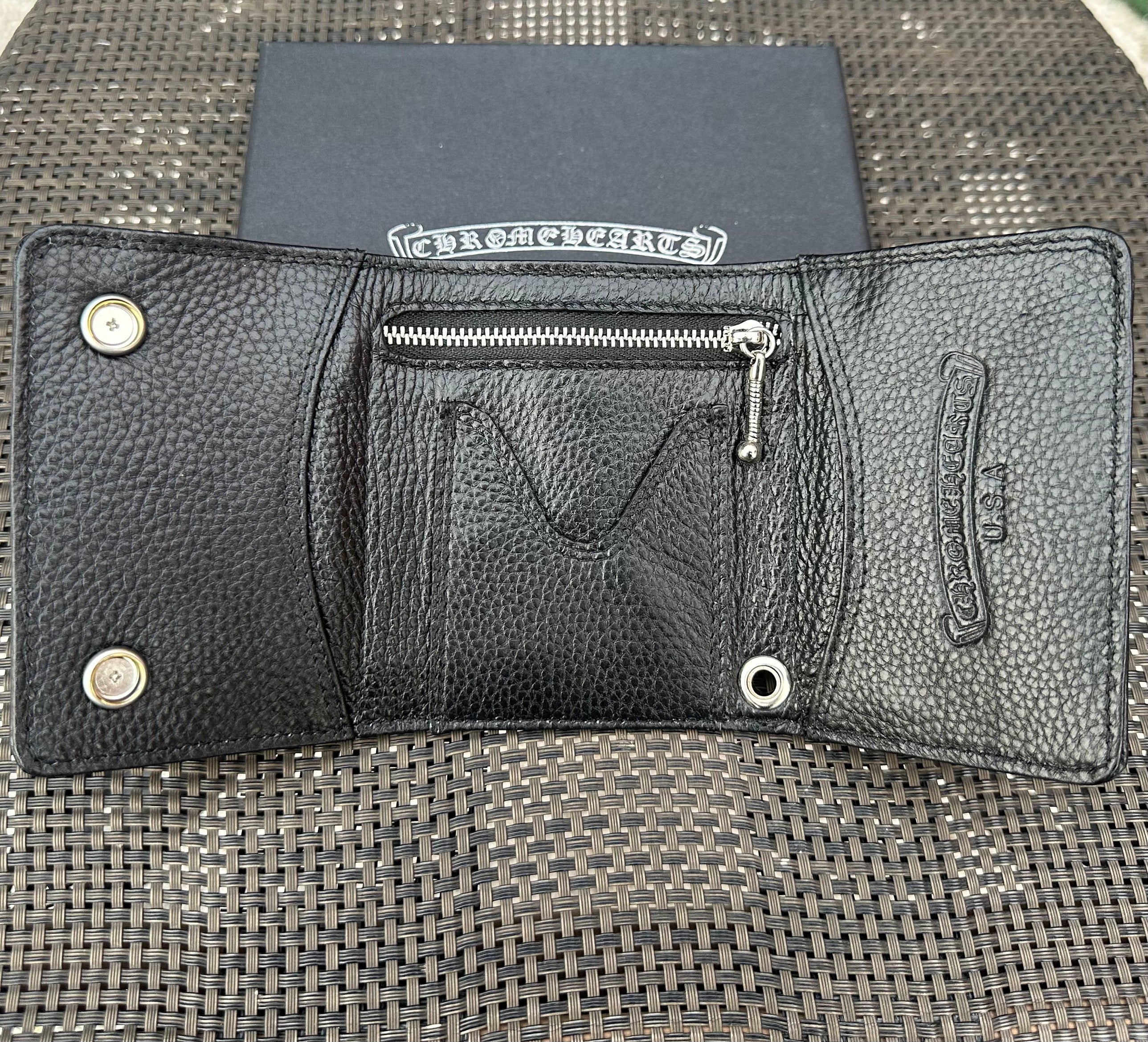Chrome hearts multi colour cross long wallet bag
