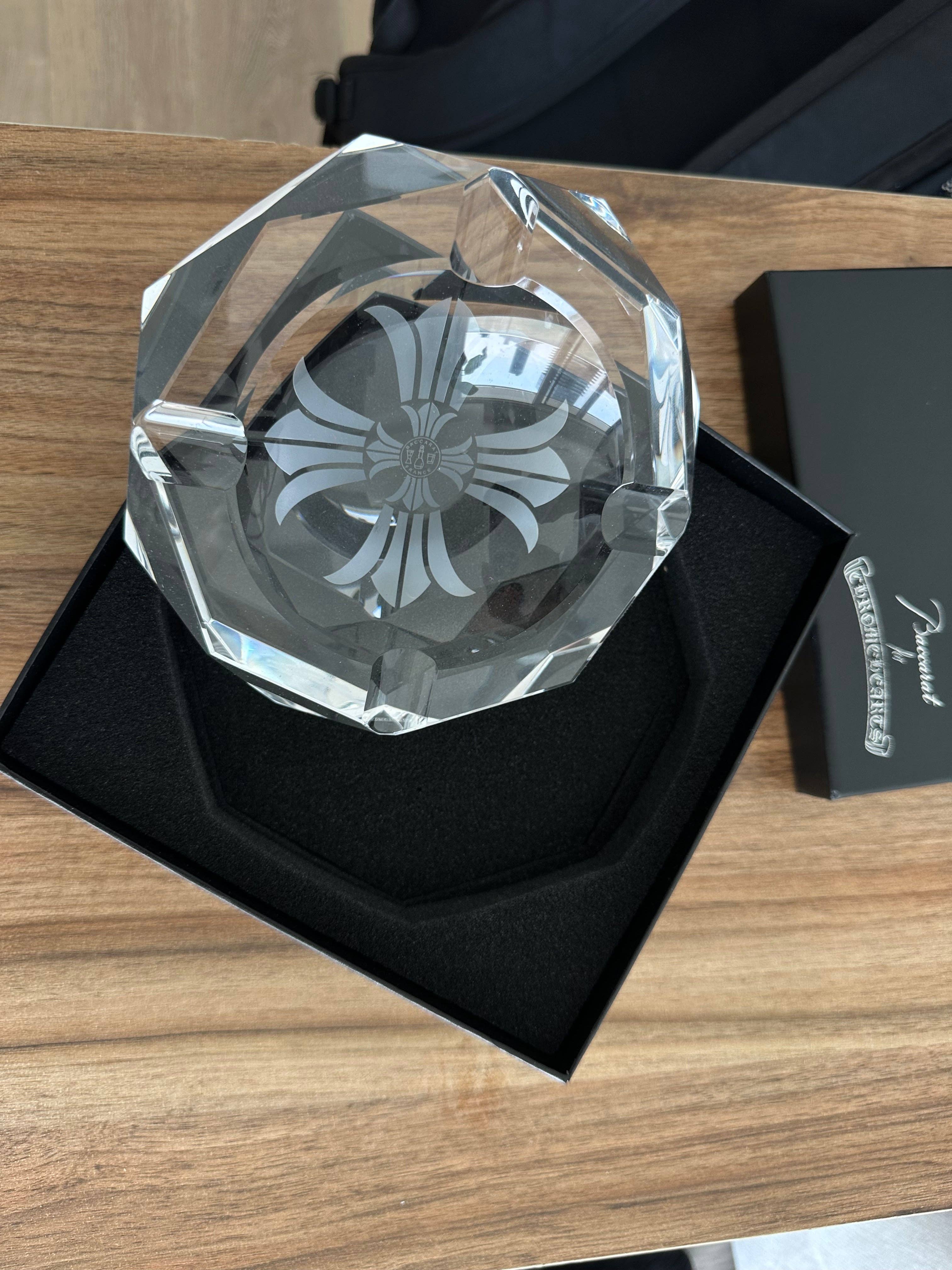 Archive Chrome baccarat glass ash tray