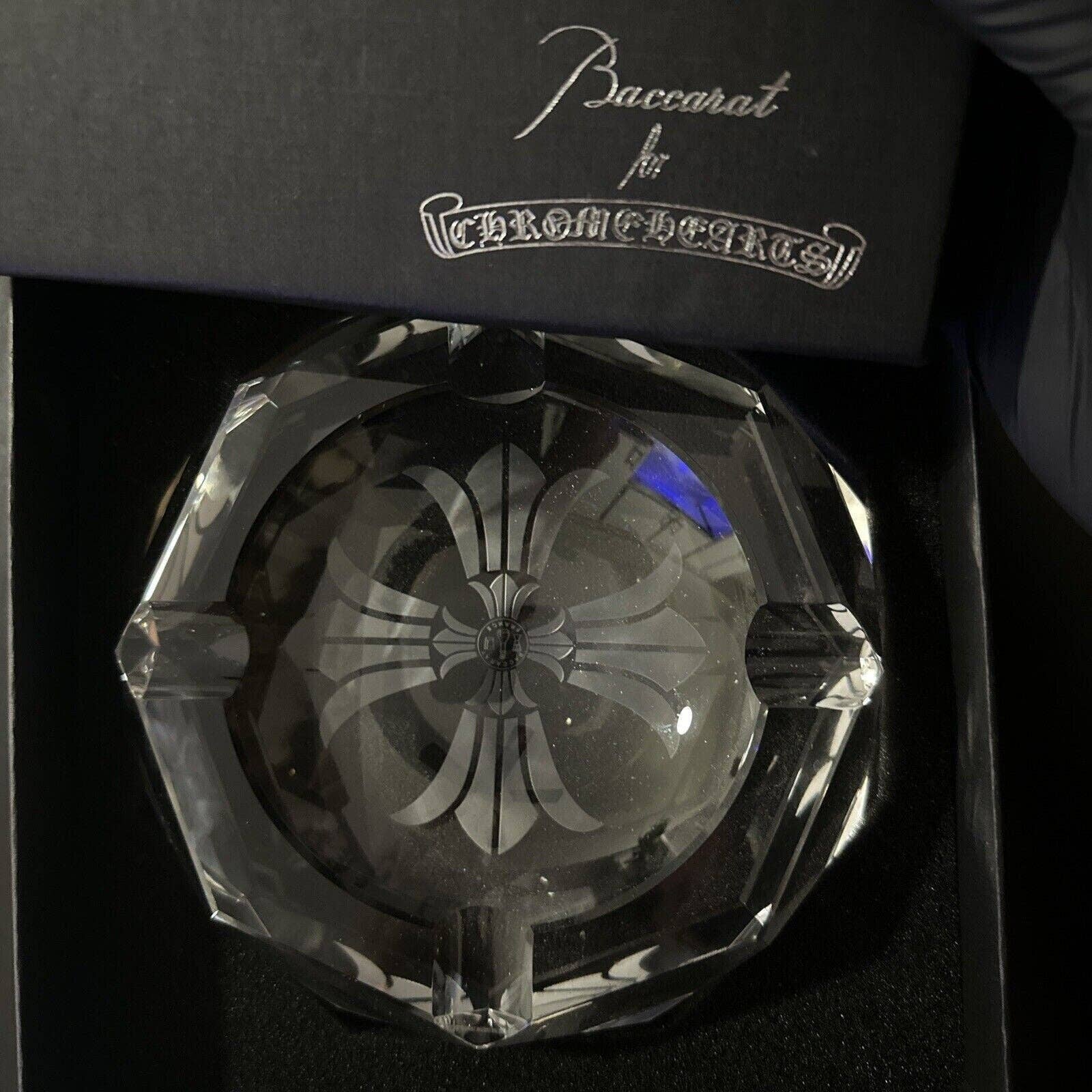 Archive Chrome baccarat glass ash tray