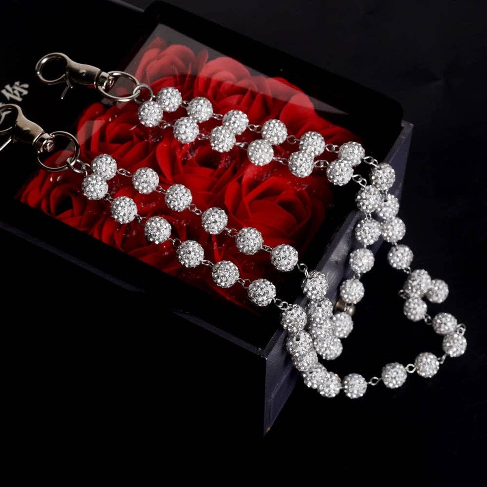 Crystal Rhinestone Double jeanchain