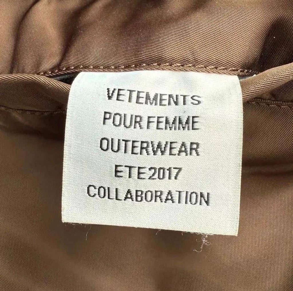 Vetements x Alpha Industries Layered Bomber Hoodie Brown
