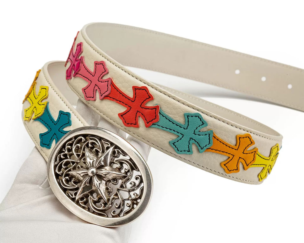 Chrome hearts oval star belt
