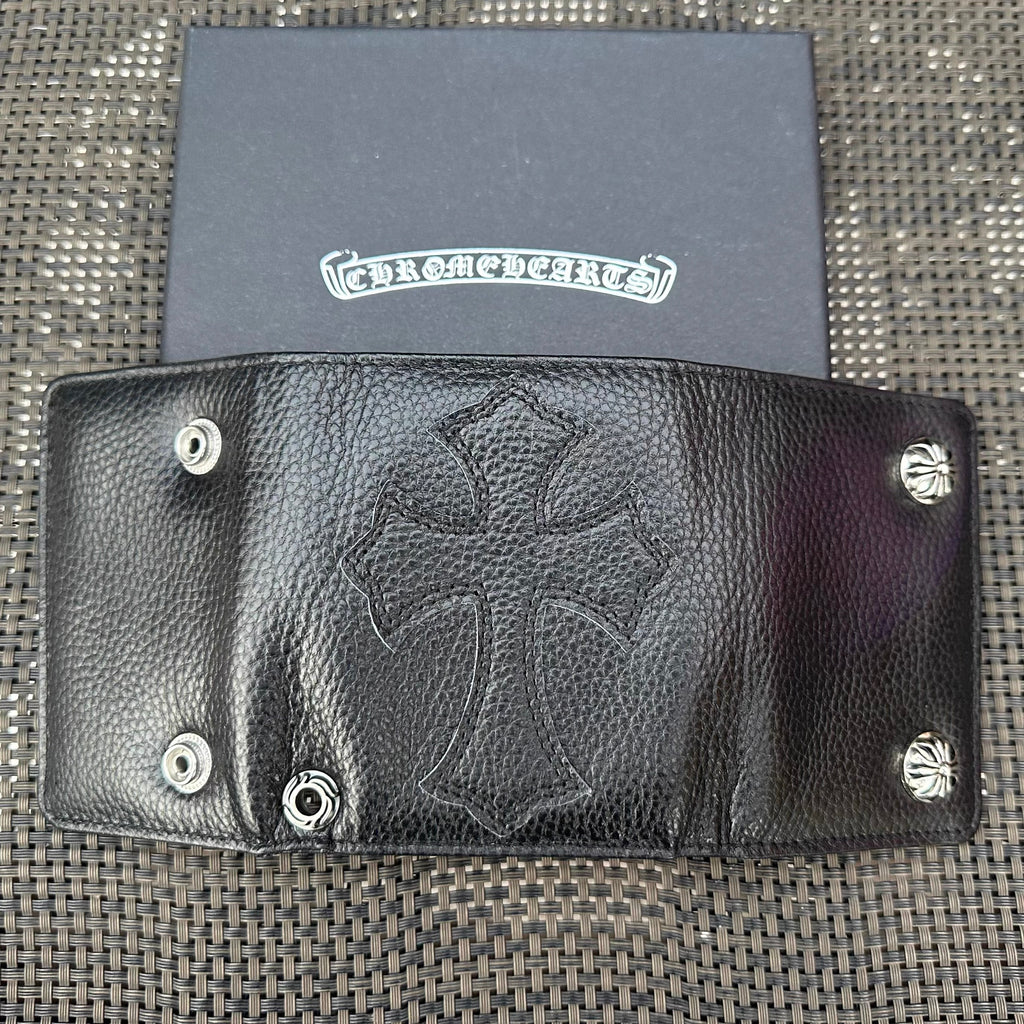 Chrome hearts multi colour cross long wallet bag