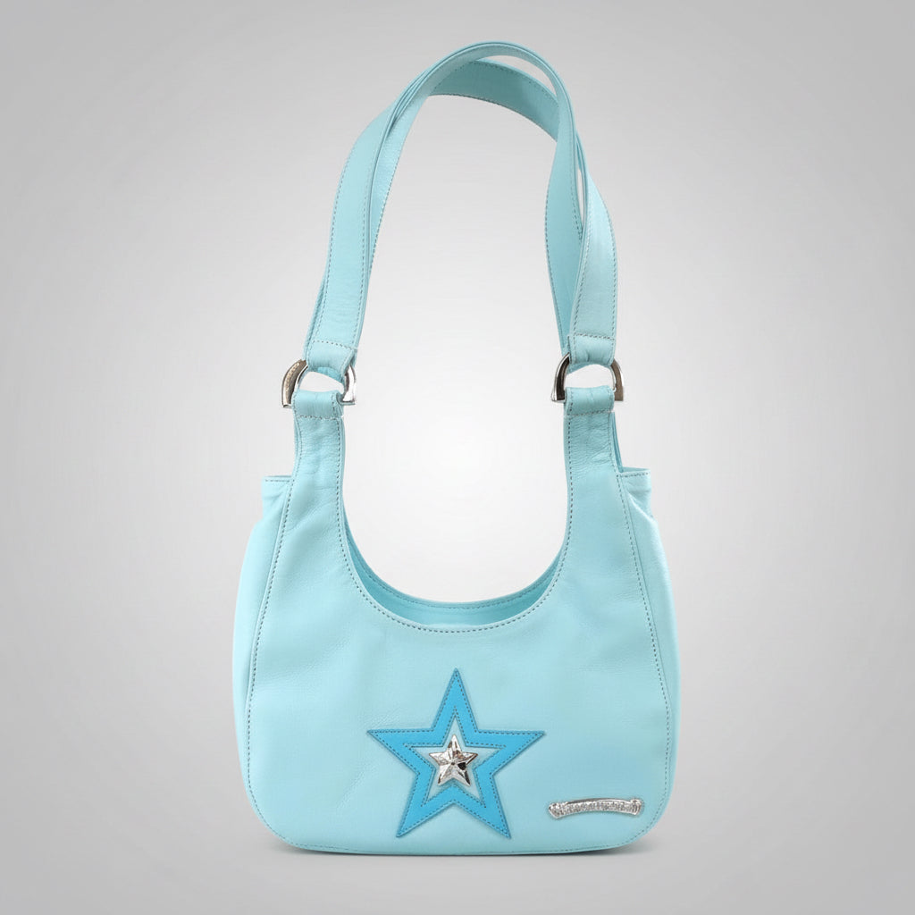 Archive blue chrome bag