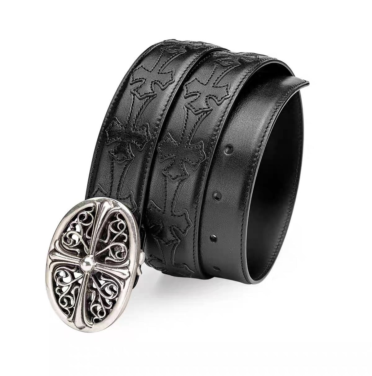 Classic Chrome hearts oval belt
