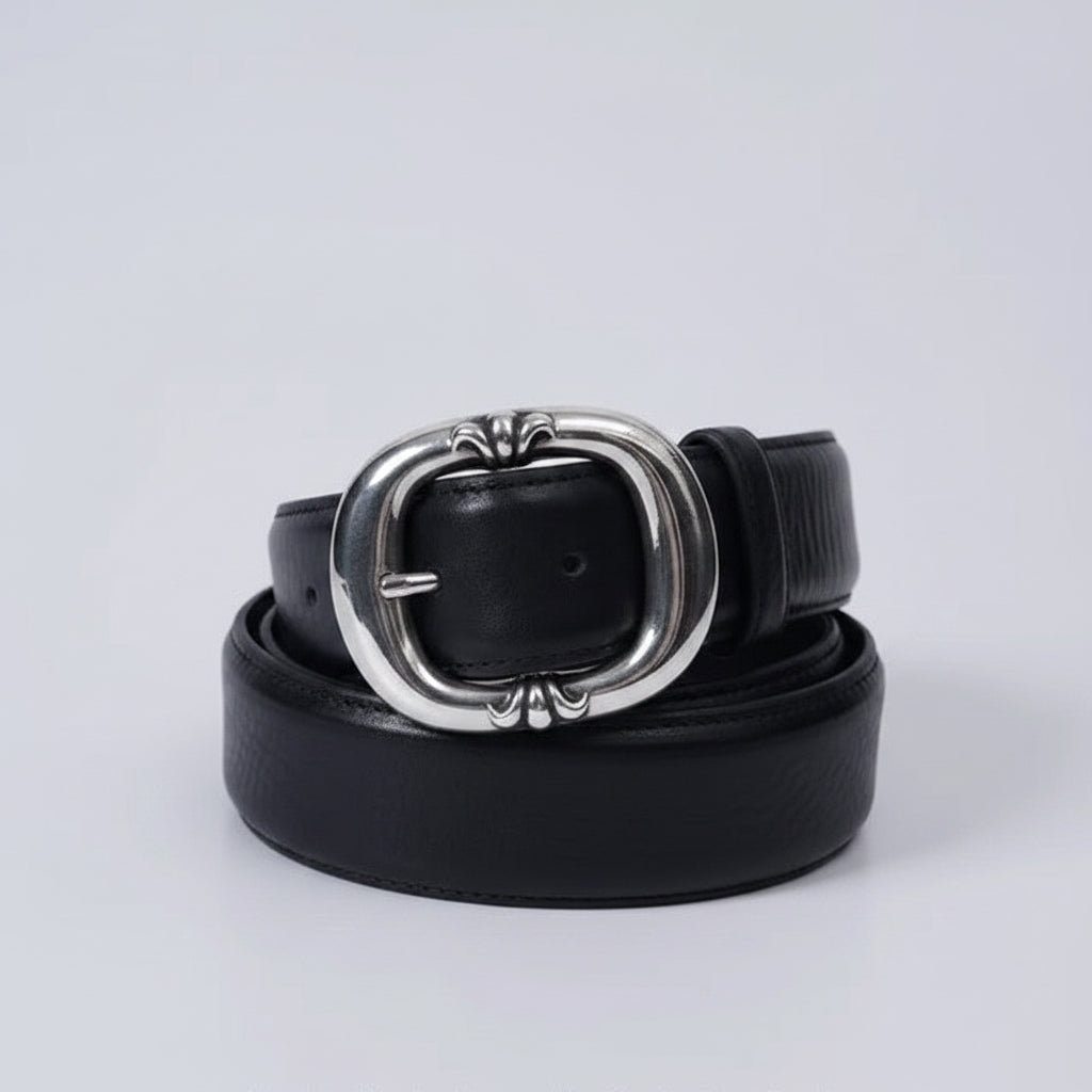 chrome hearts  Leather ‘Gunslinger's .925 Silver Belt