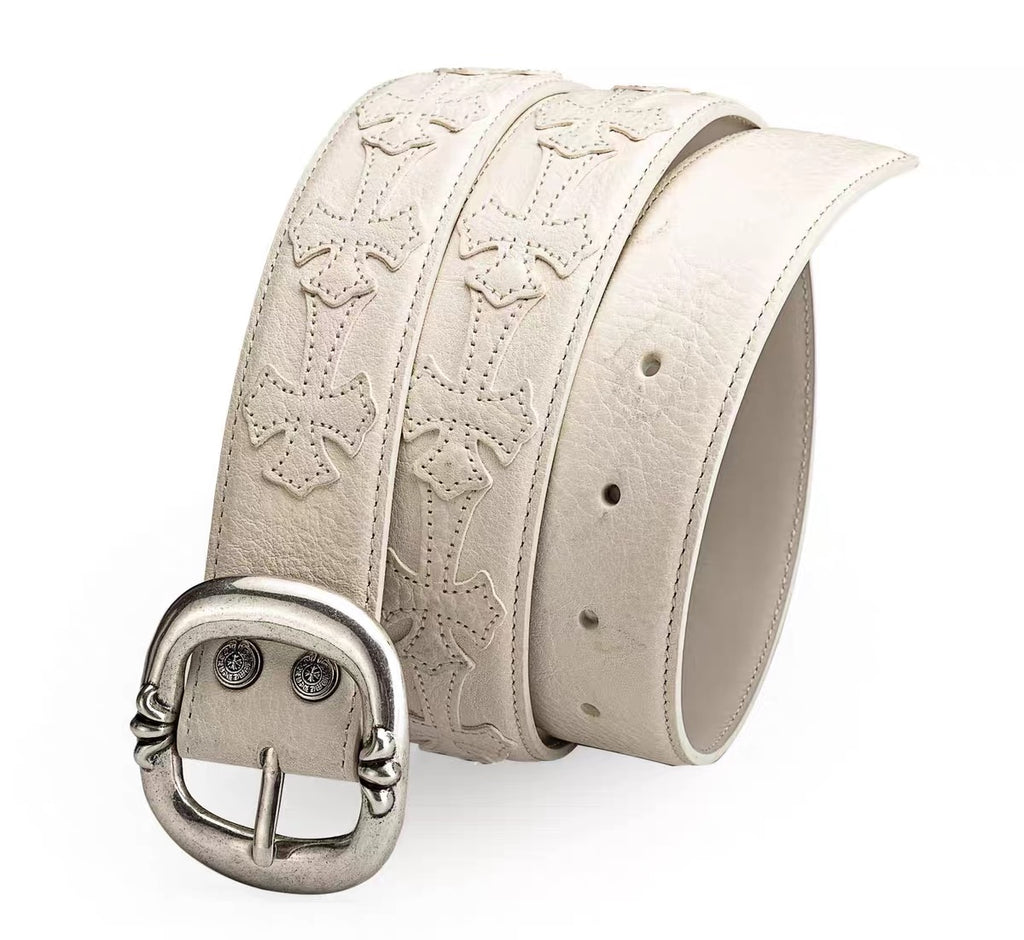 chrome hearts  Leather ‘Gunslinger's .925 Silver Belt