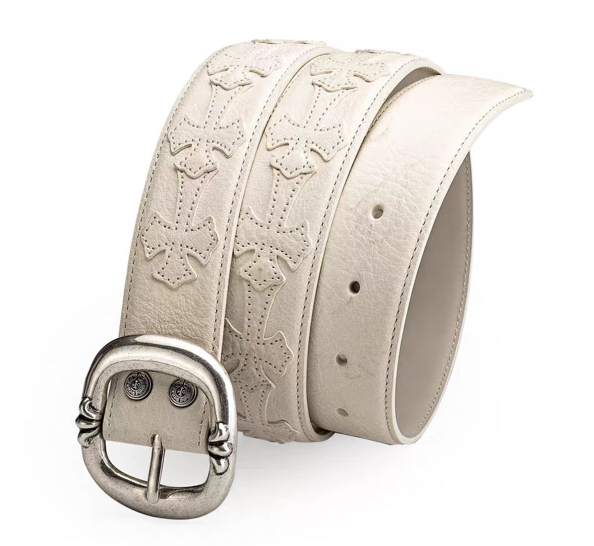 chrome hearts  Leather ‘Gunslinger's .925 Silver Belt