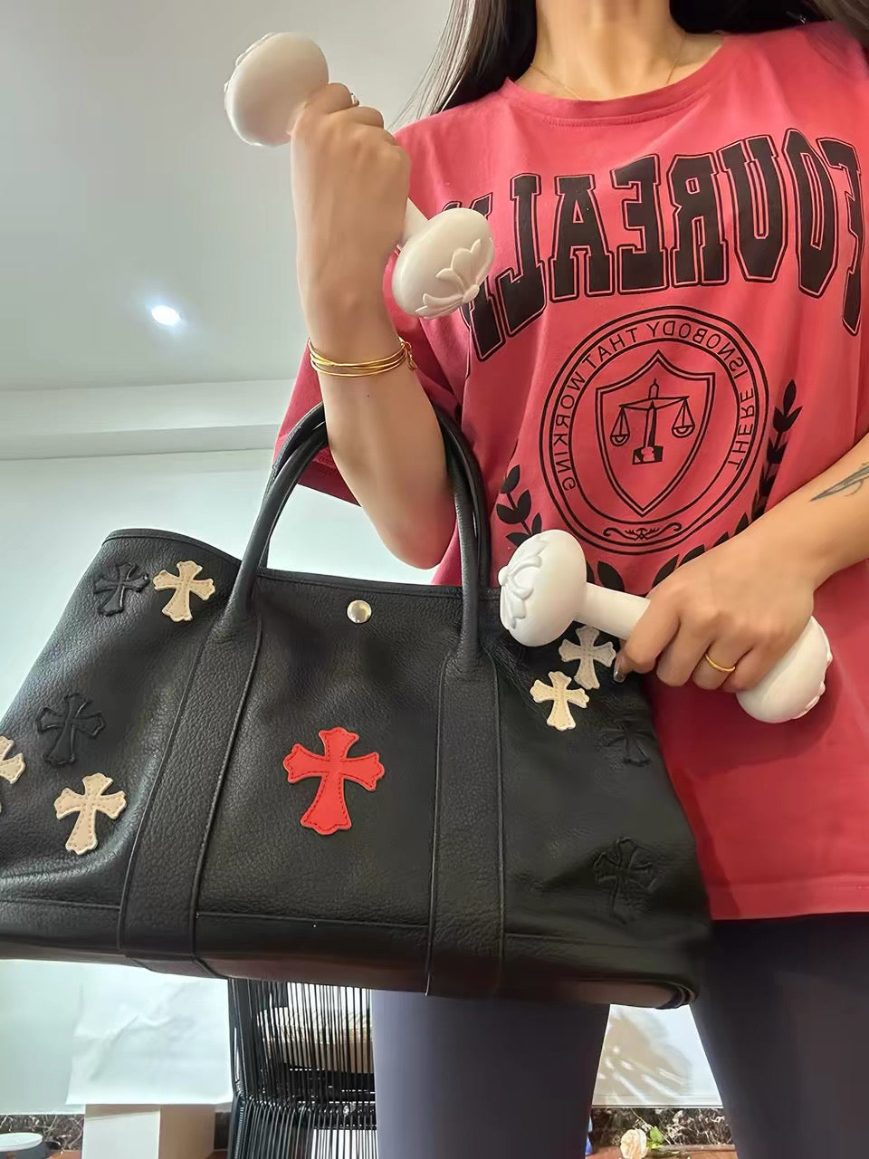 Chrome hearts 5lb dumbel